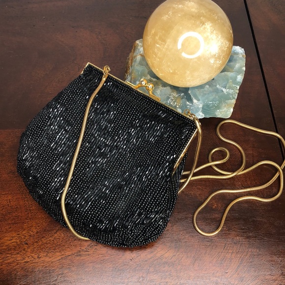 Andre Cellini Black Beaded Bag - Picture 6 of 8